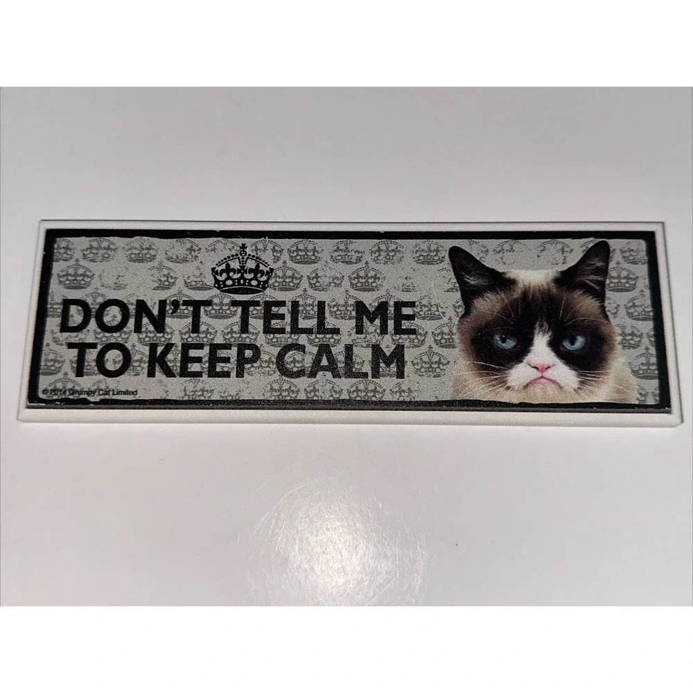 Ganz Grumpy Cat Dont Tell Me To Keep Calm Easel Wall Sign Meme Decor ER000016